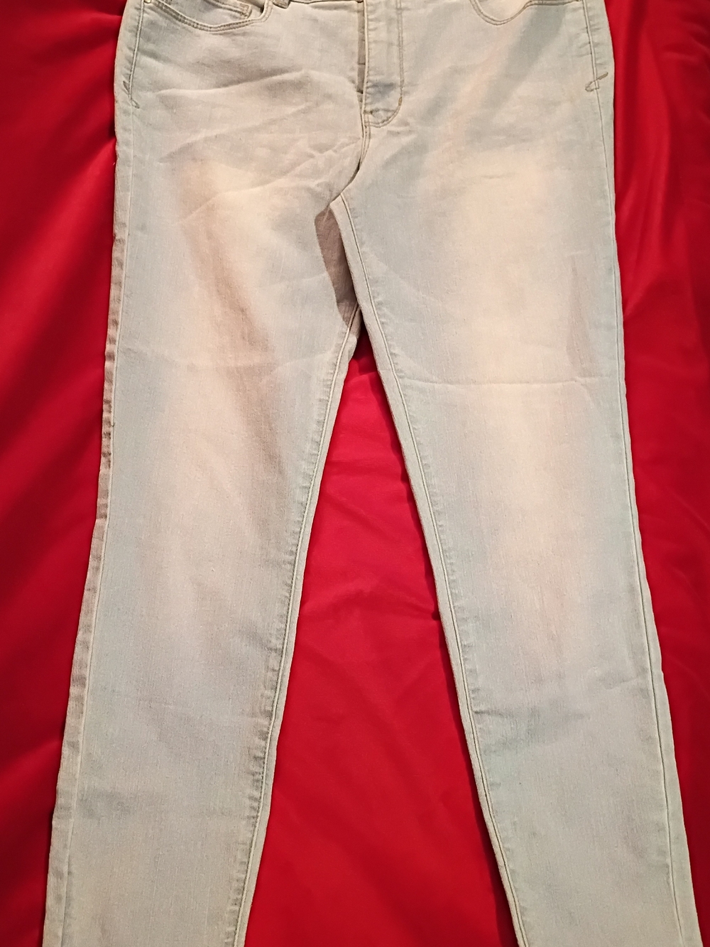 YMI Skinny Jeans in Pale Blue Wash